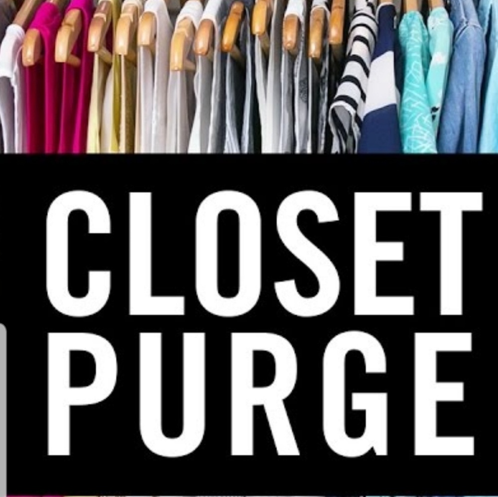 Closet Purge to make room for tons of new listings